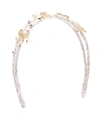 MONNALISA HEART CHARM WOVEN HAIRBAND