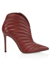 Gianvito Rossi Eiko Leather Ankle Boots In Syrah