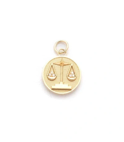 Foundrae Baby Libra Medallion In Ylwgold