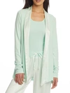 Pj Harlow Shelby Knit Lounge Cardigan Wrap In Mint