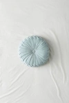 Urban Outfitters Round Pintuck Pillow In Bright Blue