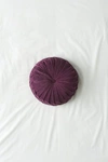 Urban Outfitters Round Pintuck Pillow In Plum