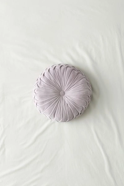 Urban Outfitters Round Pintuck Pillow In Lilac