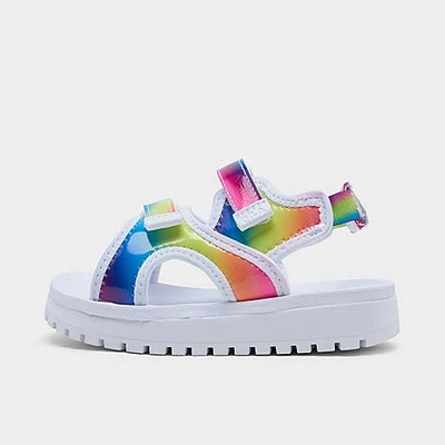 Fila Babies'  Girls' Toddler Spot Eva Tie-dye Casual Sandals In White/multi