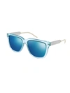 GUCCI GG0976S SUNGLASSES,GG0976S 003 LIGHT BLUE LIGHT BLUE