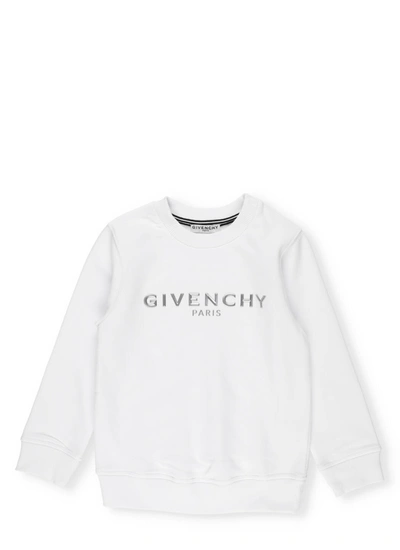 Givenchy Kids' Cotton Sweatshirt In White