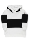 Moncler Little Girl's & Girl's Contrast Hoodie In Bianco Blu