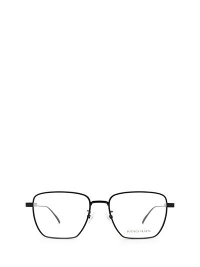 Bottega Veneta Logo-engraved Hexagonal-frame Glasses In Black