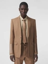 BURBERRY ENGLISH FIT WOOL RAMIE TAILORED JACKET