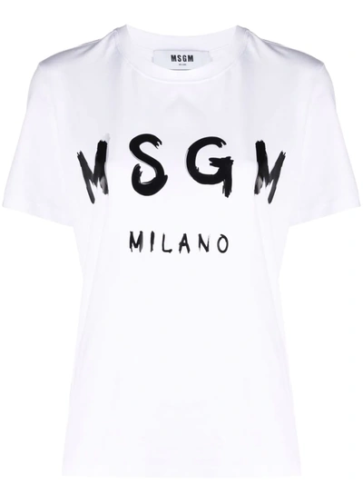 MSGM LOGO-PRINT T-SHIRT