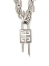 Givenchy G Link Padlock Necklace In Silver