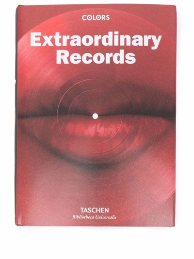 Taschen Extraordinary Records Coffee Table Book In Red