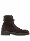 Marsèll Ankle Lace-up Fastening Boots In Braun