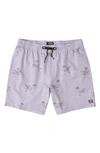 Billabong Sundays Layback Swim Trunks In Purple Haze