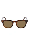 Lanvin 51mm Rectangle Sunglasses In Havana