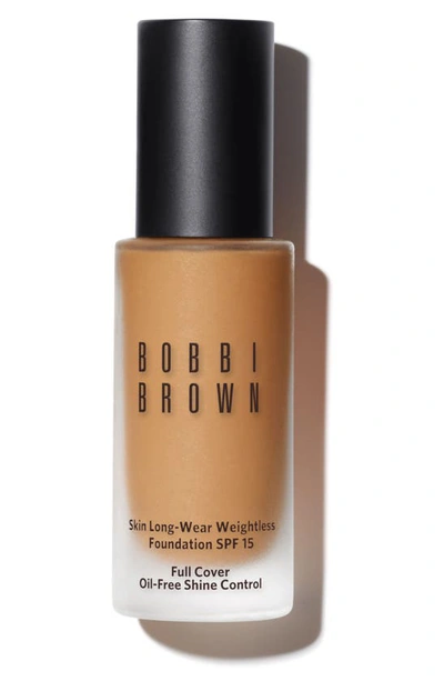 Bobbi Brown Skin Long-wear Weightless Liquid Foundation Broad-spectrum Spf 15, 1 oz In W-058 Golden Natural