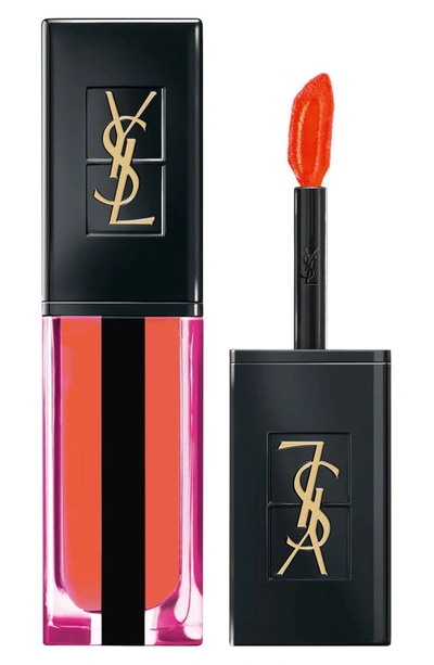 Saint Laurent Water Stain Lip Stain 605 Bain De Corail 0.2 oz/ 5.9 ml