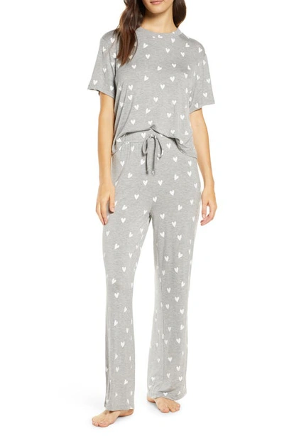 Honeydew Intimates Honeydew Inimtates All American Pajamas In Heather Grey Hearts