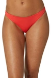 O'neill Flamenco Saltwater Solid Bikini Bottoms In Bittersweet