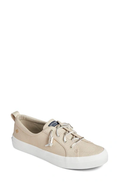 Sperry Crest Vibe Slip-on Sneaker In Gold Textile