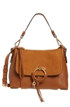 See By Chloé Small Joan Leather Shoulder Bag In Caramello