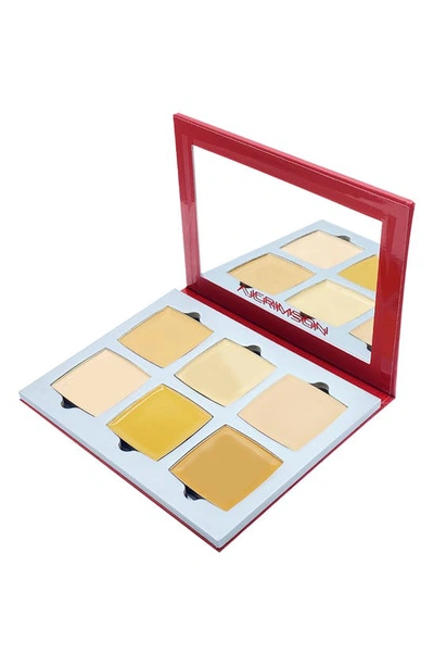 Aj Crimson Beauty Artist Kit Dual Skin Creme Foundation Palette In Fair/ Tan