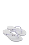 Melissa Sun Venice Flip Flop In White/ Clear