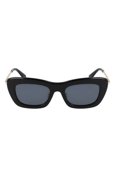 Lanvin Babe 51mm Rectangular Sunglasses In Black