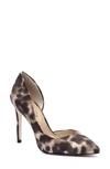 Jessica Simpson Prizma 8 Half D'orsay Pump In Grey Combo