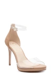 Jessica Simpson Women's Daisile Ankle Strap Heeled Sandals Women's Shoes In Almond