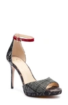 Jessica Simpson Women's Daisile Ankle Strap Heeled Sandals Women's Shoes In Grey Combo