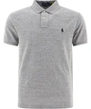Polo Ralph Lauren Logo Polo Shirt In Grey