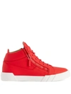 Giuseppe Zanotti The Shark 5.0 Sneakers In Rot