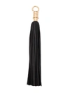 Balmain La Clef Tassel-detail Leather Keyring In Schwarz