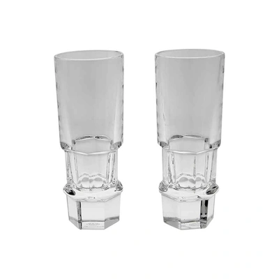 Baccarat Abysse Vodka Shot Glass Set Of 2 2603422 In Blue