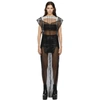 RICK OWENS BLACK MESH KUNTROL DRESS