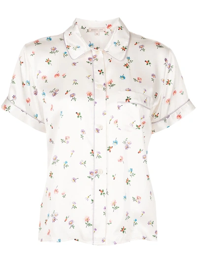 Morgan Lane Tami Floral-print Top In White