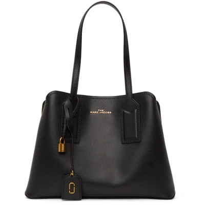 Marc Jacobs Black Editor 38 Leather Shoulder Bag