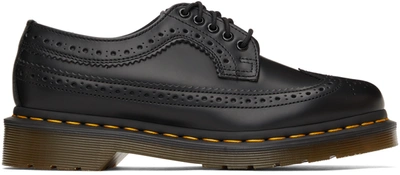 Dr. Martens Womens  Lowell Leather Shoes In Black