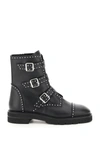 Stuart Weitzman Jesse Lift Studded Ankle Boots In Black (black)