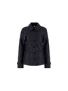 Burberry Fernleigh Thermoregulated Diamond Quilted Jacket In Black