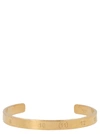 Maison Margiela Numerical Silver Slim Cuff In Gold