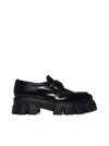 Prada Monolith Loafers In Nero