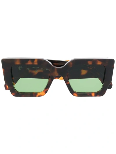 Off-white Catalina Square-frame Sunglasses In Brown