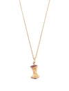 Aurelie Bidermann 18kt Yellow Gold Big Apple Ruby And Diamond Necklace In Gold