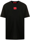 Hugo Boss Diragolino Coordinating Contrast Box Logo T-shirt In Black In Schwarz