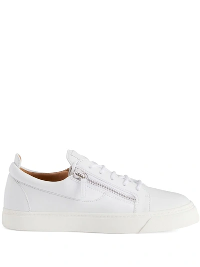 Giuseppe Zanotti Frankie Zip-detail Sneakers In White