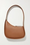 The Row Half Moon Small Leather Shoulder Bag In Brown