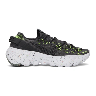 Nike Space Hippie 04 Recycled Stretch-knit Trainers In Black/volt
