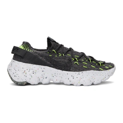 Nike Space Hippie 04 Recycled Stretch-knit Sneakers In Black/volt